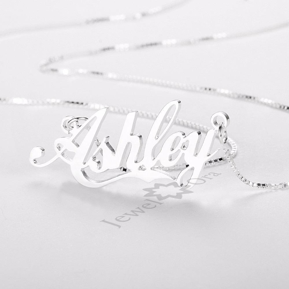 Personalized Women Necklace with Custom Nameplate Pendant Necklace, Jewelry Gift For Girls