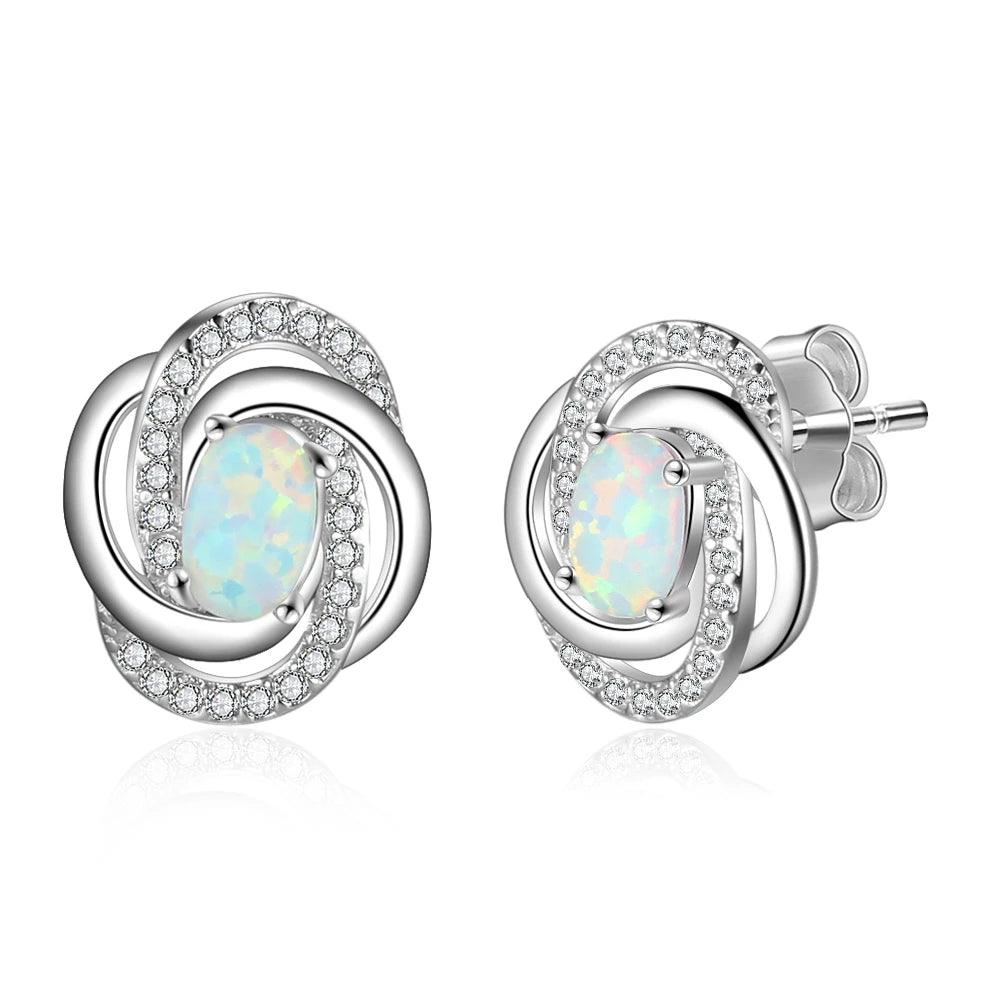 Spiral Pattern Ear Stud Women Ear Jewelry