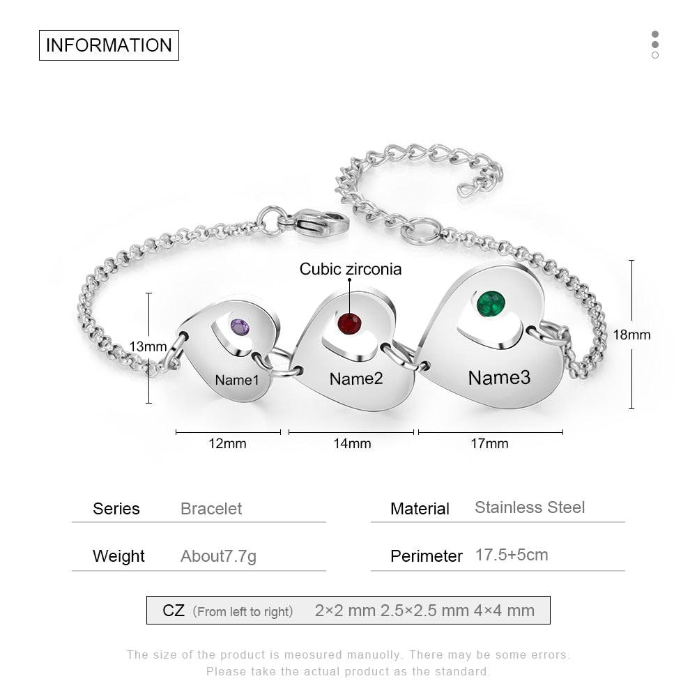 Stainless Steel Bracelet- Personalized Bracelet for Women