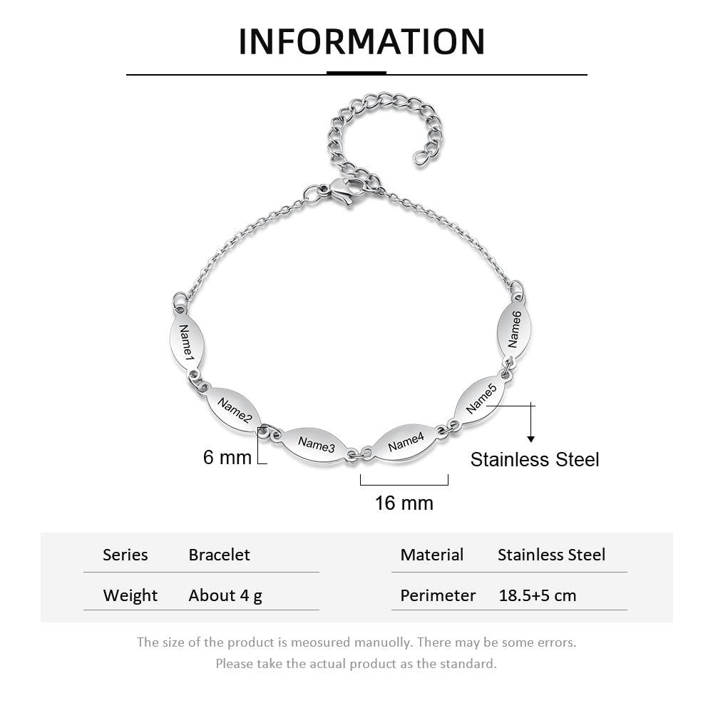 Stainless Steel Bracelet Personalized Bracelet for Women