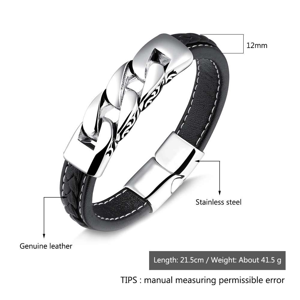 Stainless Steel Weaved Bracelet Stainless Silver Plating Men's Everyday Wear Bracelet