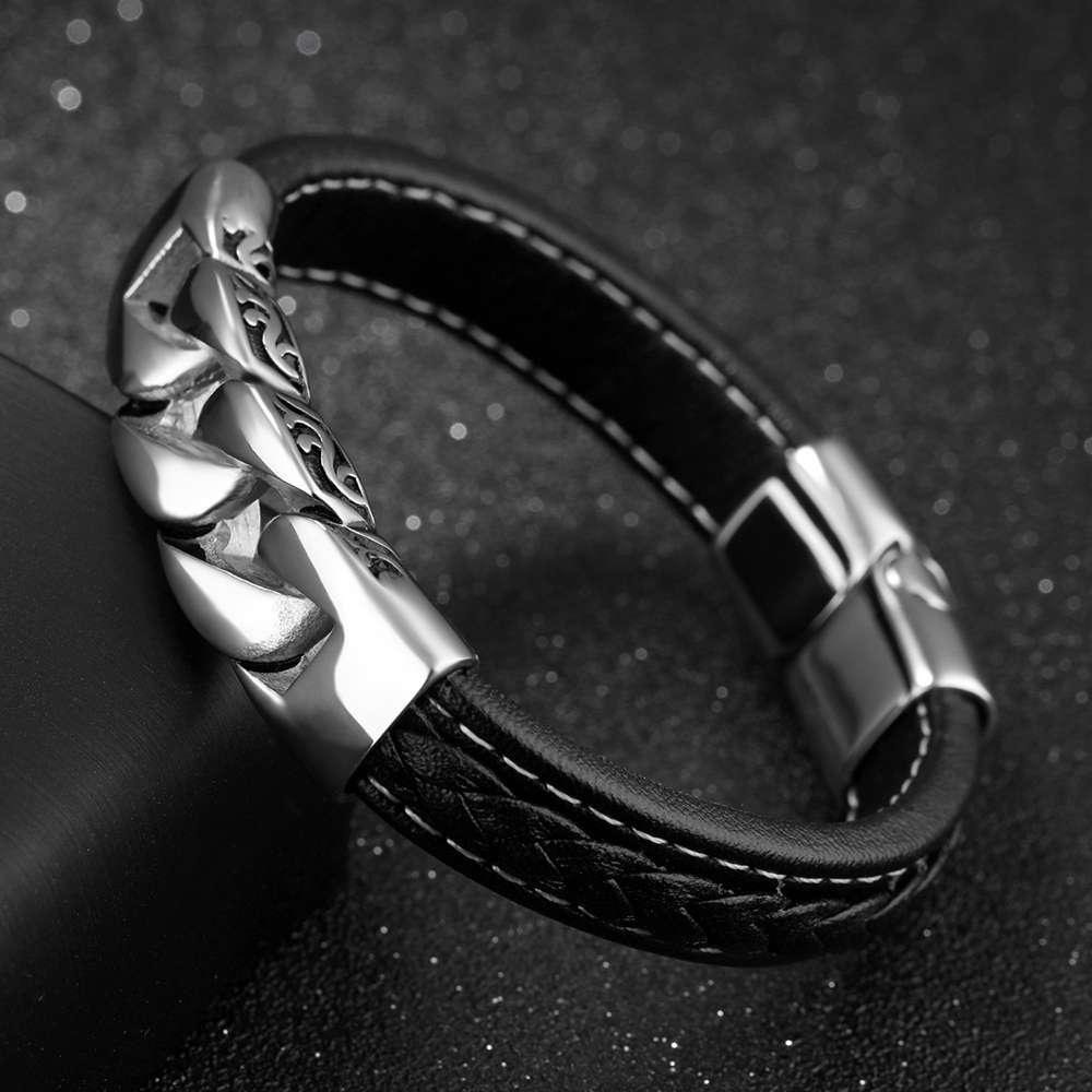 Stainless Steel Weaved Bracelet Stainless Silver Plating Men's Everyday Wear Bracelet