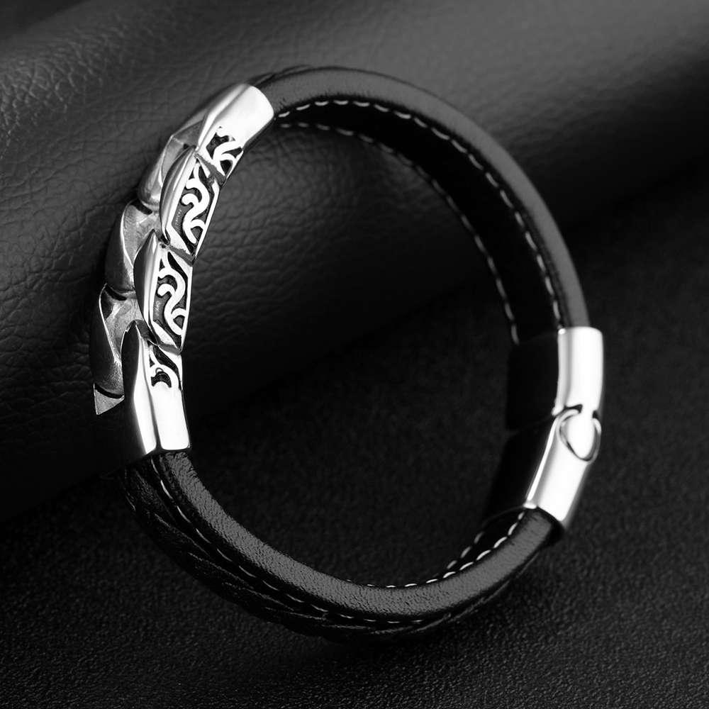 Stainless Steel Weaved Bracelet Stainless Silver Plating Men's Everyday Wear Bracelet