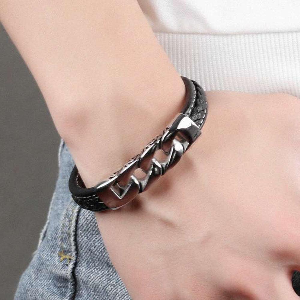 Stainless Steel Weaved Bracelet Stainless Silver Plating Men's Everyday Wear Bracelet